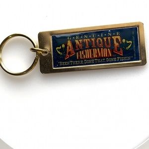 Antique Fisherman key holder gag gift dated 1994